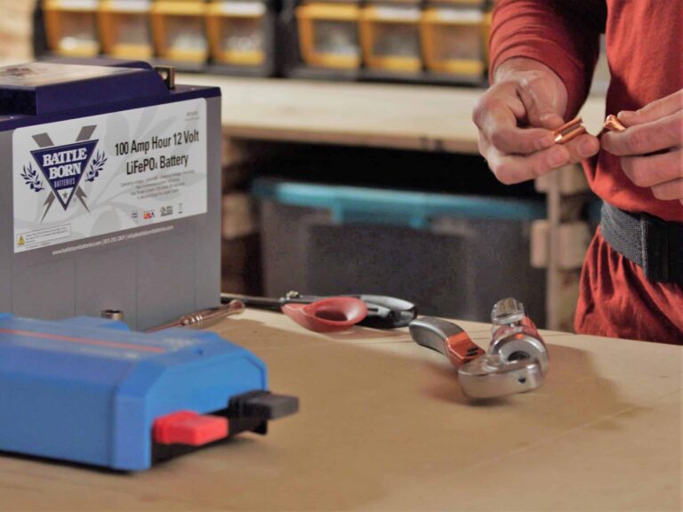 Arjan of Forged Vans Assembling a Battle Born Batteries Electrical System