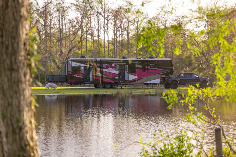 Tryn Something New boondocking in their RV