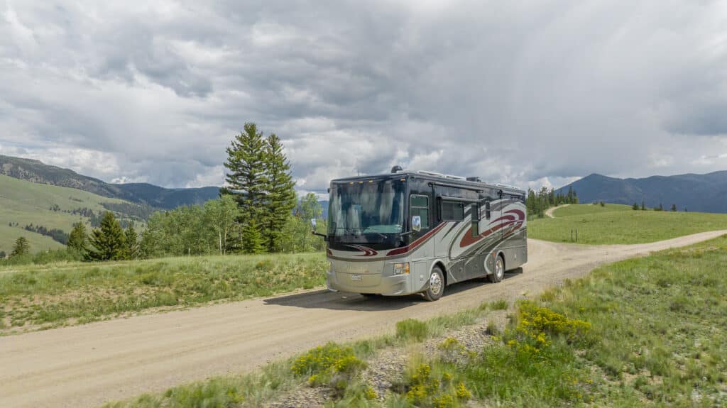 You, Me and the RV on Remote, Mountain Dirt Road