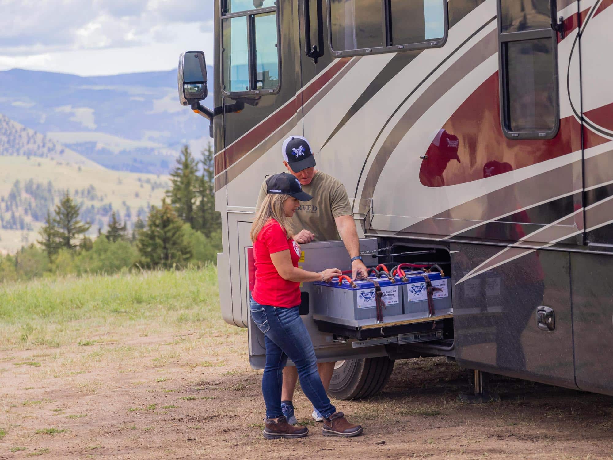 100Ah 12V LiFePO4 Deep Cycle Batteries by Battle Born Batteries in Motorized RV application