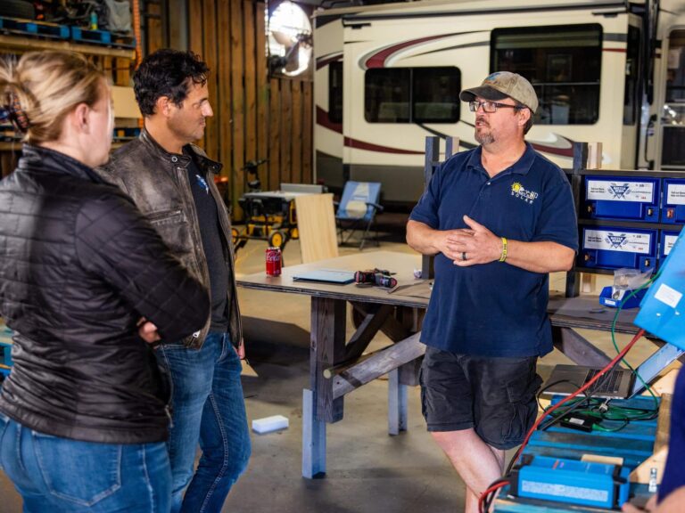 Justin from Panels Up Solar Talking with Denis