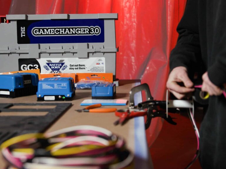 Battle Born Batteries and Victron Electrical System Being Installed in a TruckHouse Camper