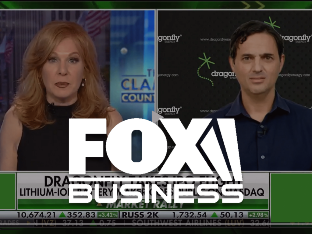 Fox Business Graphic Over Denis Conducting an Interview